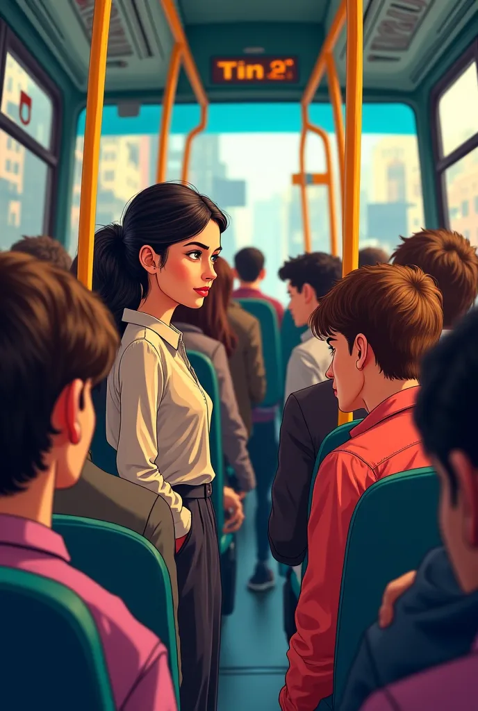 Maria gets on the bus and, among the passengers, recognizes the father of her first . He is different, and she feels something strange.
Cartoon 