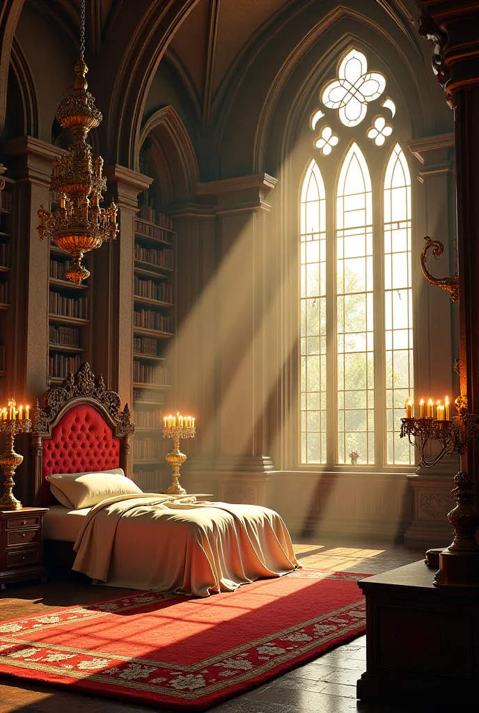 A large, castle-like room where you sleep 