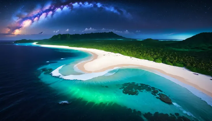 超high image quality during sick leave,high image quality during sick leave,high quality,Spectacular views at night,Tropical Beach, light green to bright green ,The ocean breeze is blowing,blue fluorescent beaches expand spectacular ocean views,Blue light s...