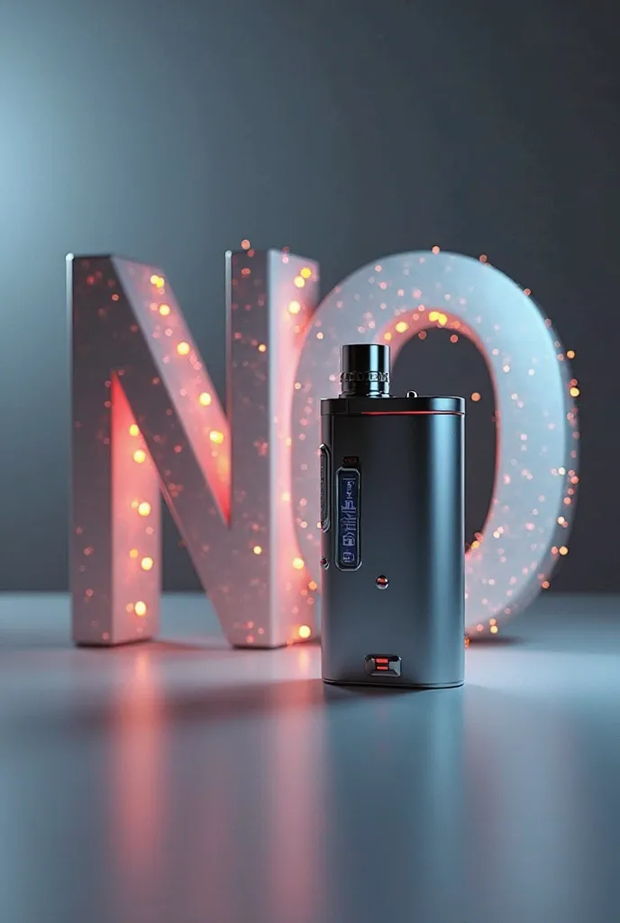 Create a image of vape and some image saying no  to cigarettes 