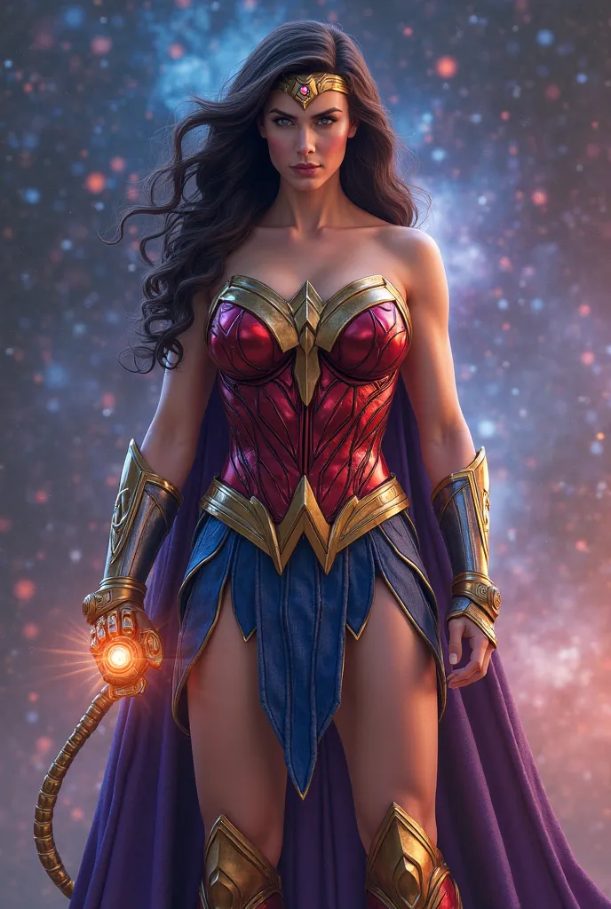 wonder woman in thanus outfit
