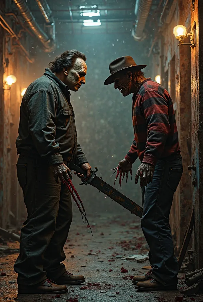 Leather face vs freddy kruger
