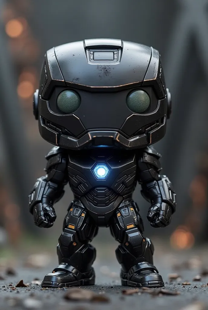 Ironman funko pop with black armor styled Blackbird 