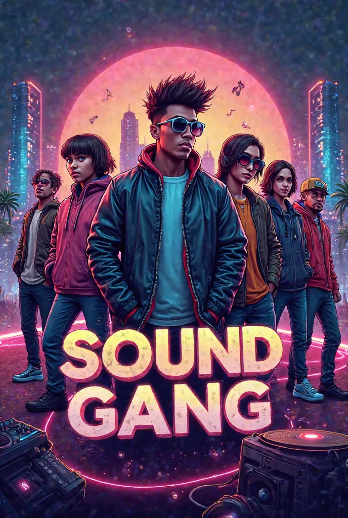 A banner for a channel , with the name: "Sound Gang"