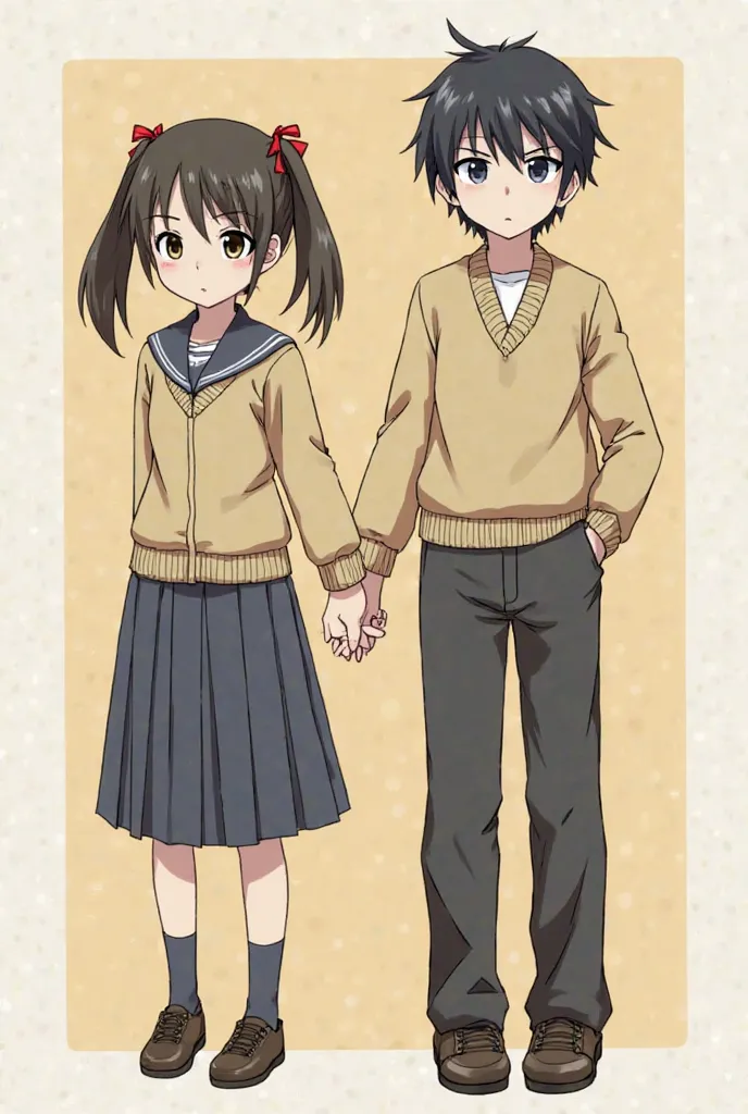 Yes, this color is now I want a picture of the two ren with a height difference. Of course, Reiki has black hair, while Haruhi is honey colored and Reiki has dark eyes. They are in uniform school clothes. Haruhi is half Japanese, half Tunisian, and Reiki i...