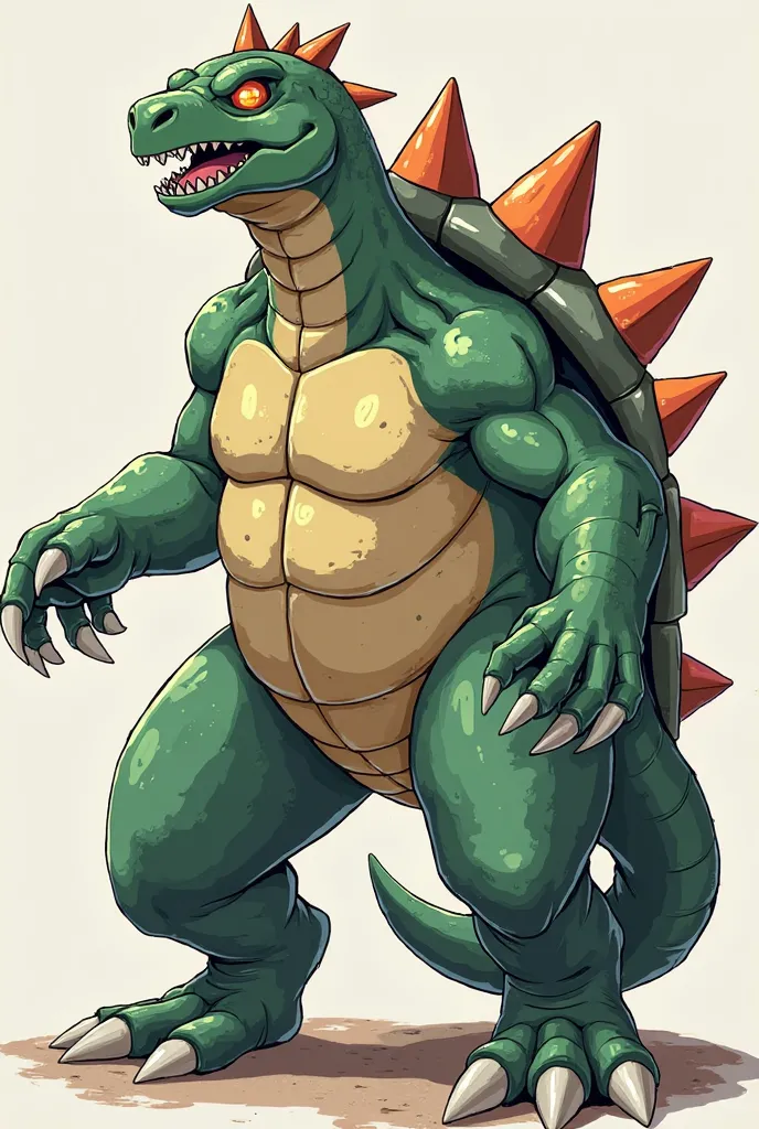 Tortomons are reptiles Digimon, whose bodies are heavily armored. In particular, the spines on their backs offer perfect protection and also serve to attack. Tortomons are not vicious, but rather wild and primitive, which is why you should stay away from t...