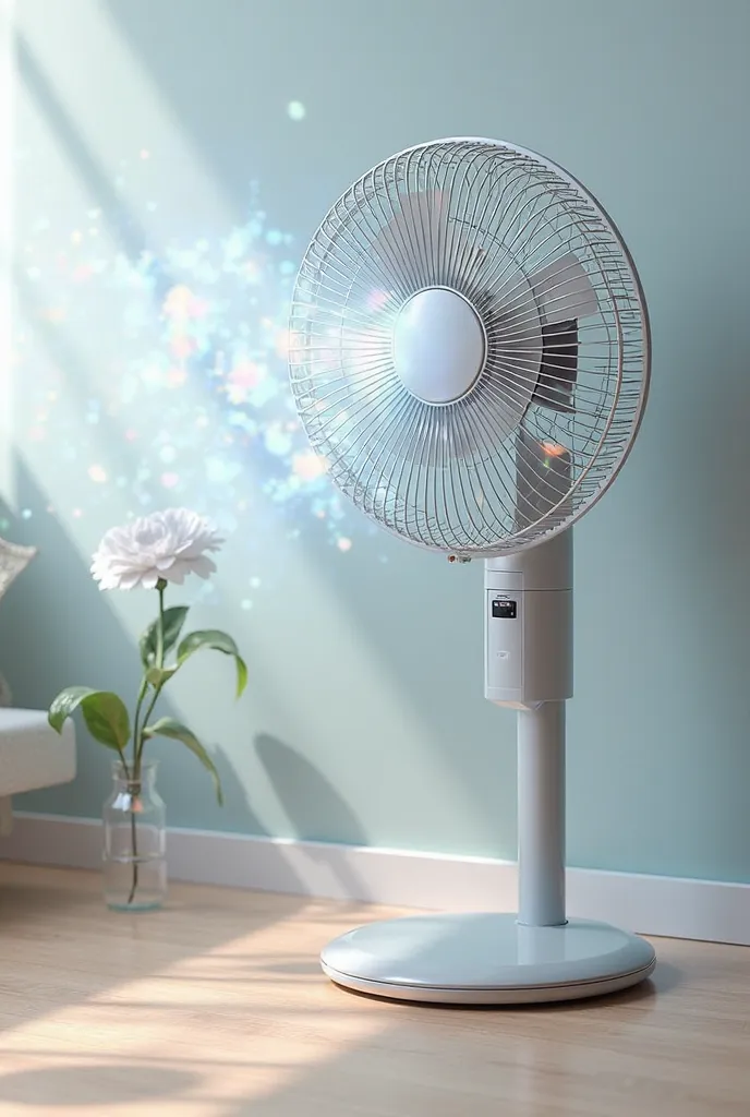 Home fan for ventilation, realistic