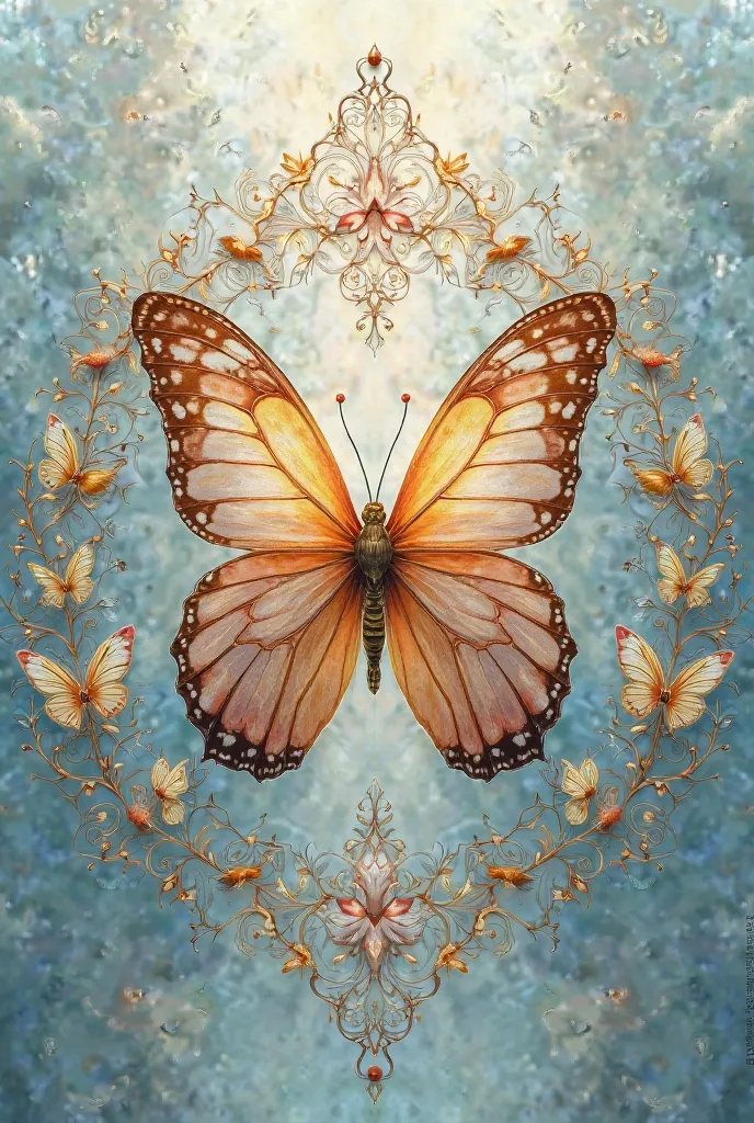 Butterfly mandala png image