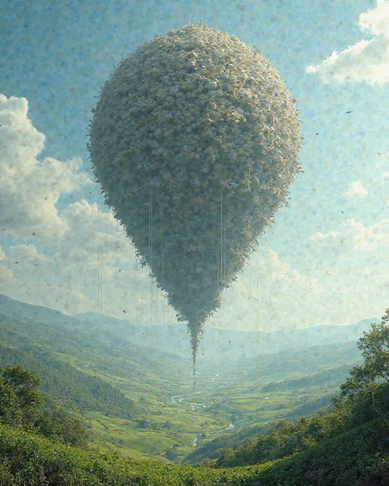 The largest termite nest in the sky, in the lowlands