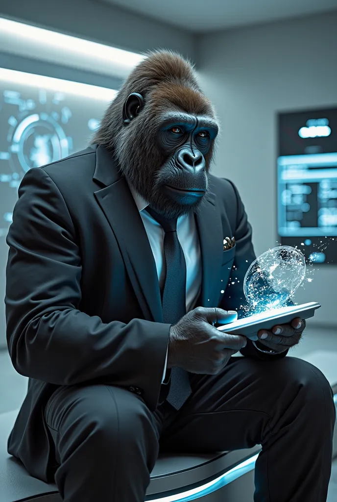 Make a gorilla in a suit with ChatGPT integration