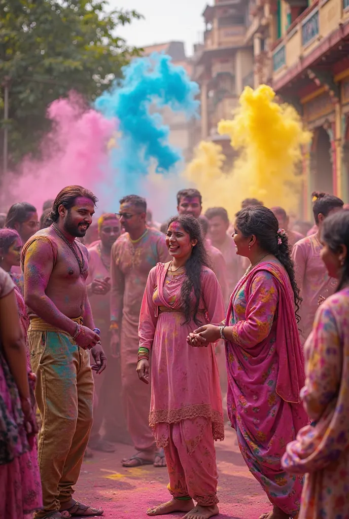 holi festival or happy holi photo