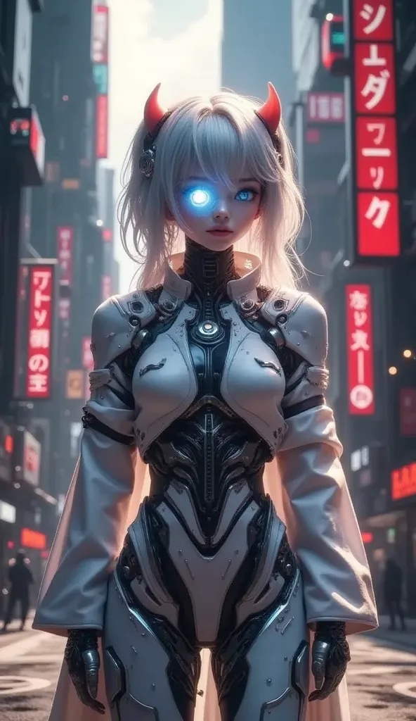 (((Pixel perfect, perfect detail))), cybernetic eye, eyes that can see electronic circuits floating in the air are scattered throughout the city, cyberpunk city of the near future, high resolution, realistic, photographic, physically based rendering, extre...