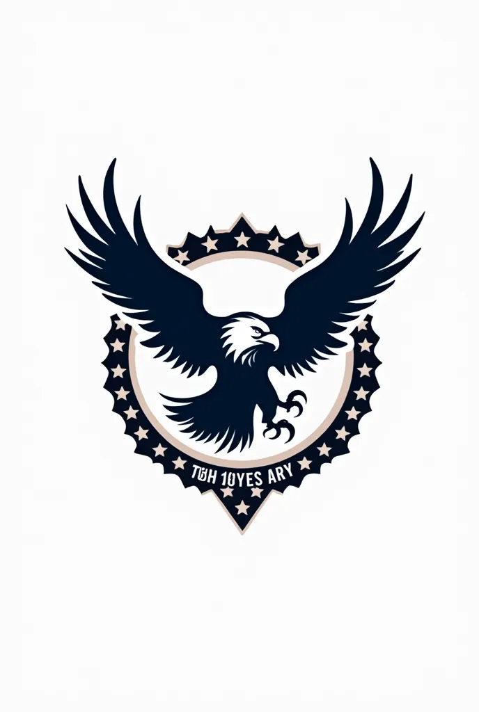 I want to creat a 25th anniversary logo using flying eagle with the words`41st i take´
