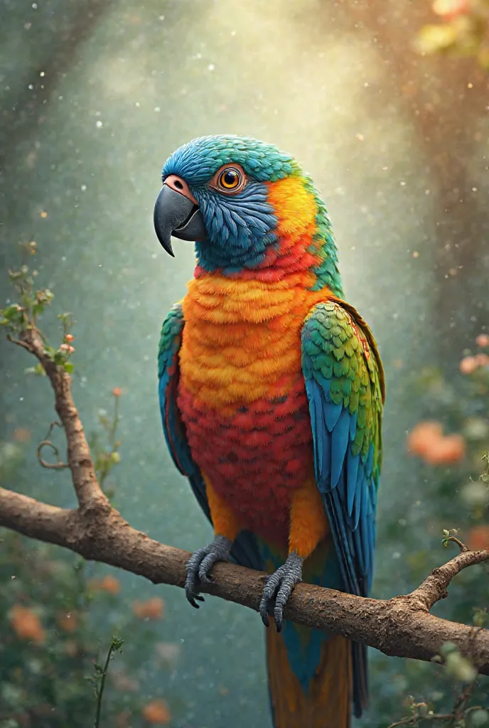 Cute parrot say Allah3D.photo