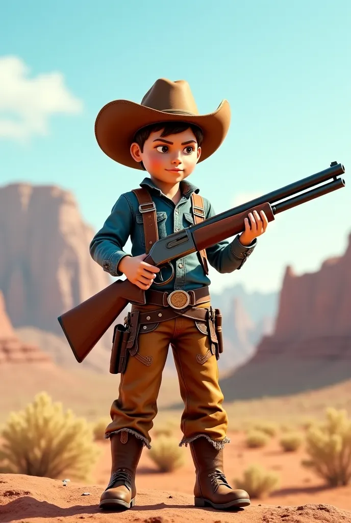 baby cowboy shot gun