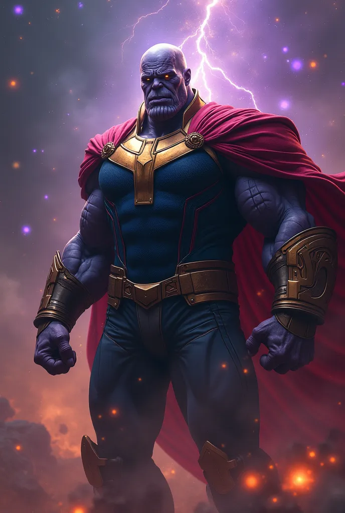 Give me a picture of Thanos with the scarf 