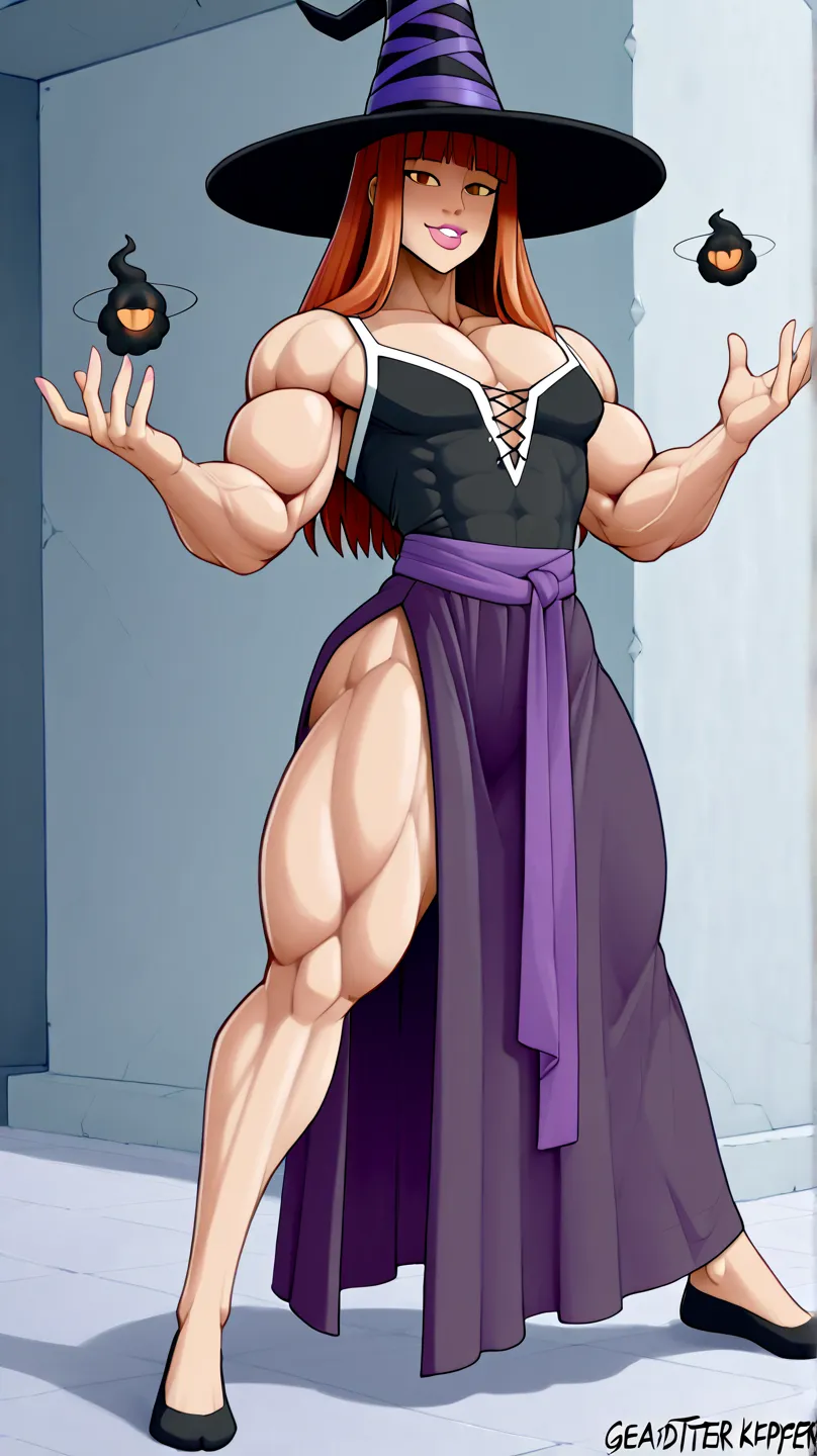 ((Fullbody view)), (Meisterwerk), ( beste Qualität) ( muskulös: 1.6),  , (geäderter Körper: 1.8), ((attractive Latina)) on astral dimension, she is very muscular and beautiful, massive bulging musculature, she wears ((long silken mantle)), loose skirt, (((...