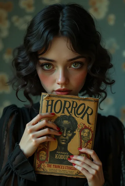 Cover mystery magazine strange stories full length girl, Cute face full length , Girl poses for horror magazine cover Strange Stories , Magazine Era 1933, high quality,