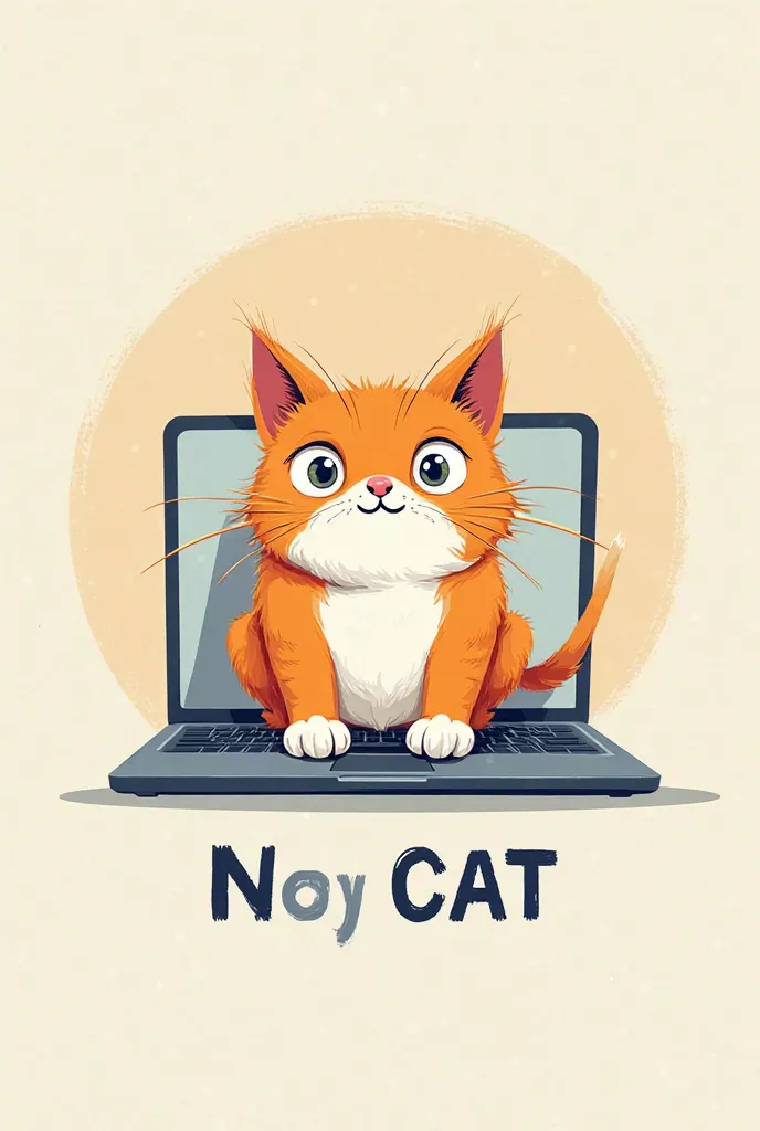 Funny & Playful – A cartoon-style illustration of a cat sitting on a laptop keyboard with the text "My Cat Runs My Life (And My Keyboard)".
