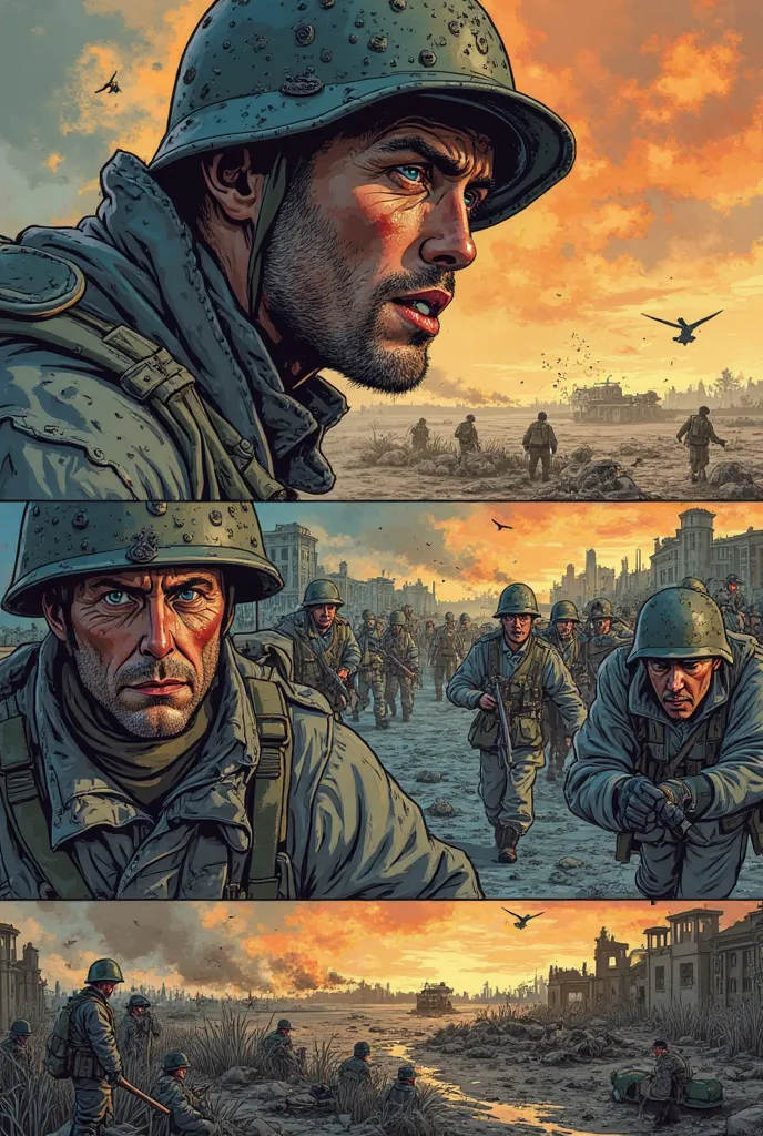 Give me a conversation about the First World War in comic style 