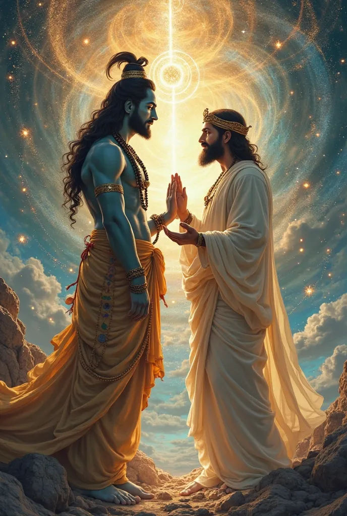 God mahadav with Jesus Christ 