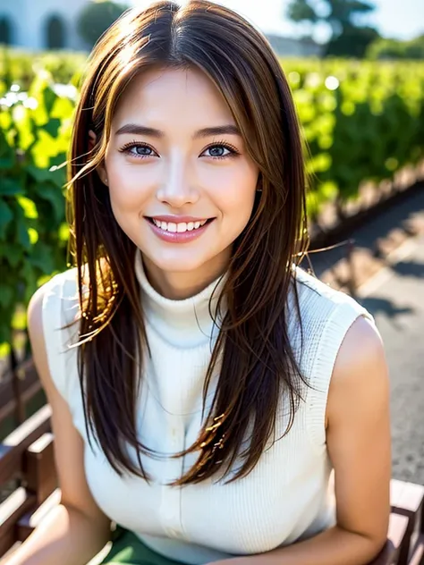 ((White Wine)),((    wine glasses)),(realistic, 超realistic:1.4), 16K HDR, high image quality during sick leave,((White Wine)),((    wine glasses)),29 years old,Age 31,  Japanese Beauty ,so beautiful,  turtleneck gold wired dress、happy smile、  short hair,  ...