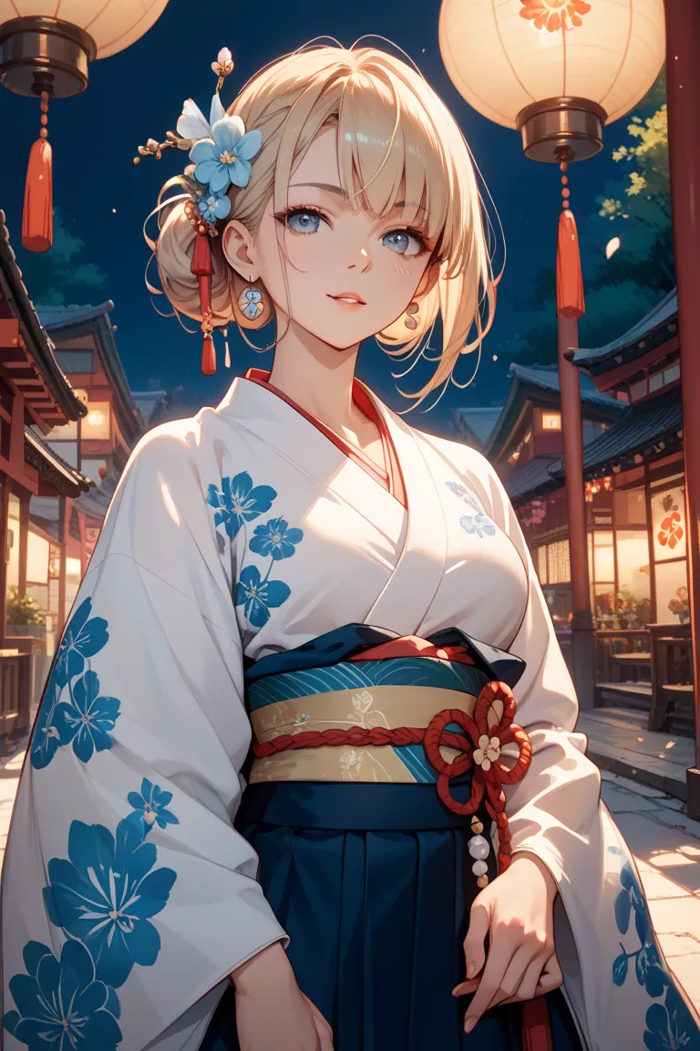 The front of a kimono
