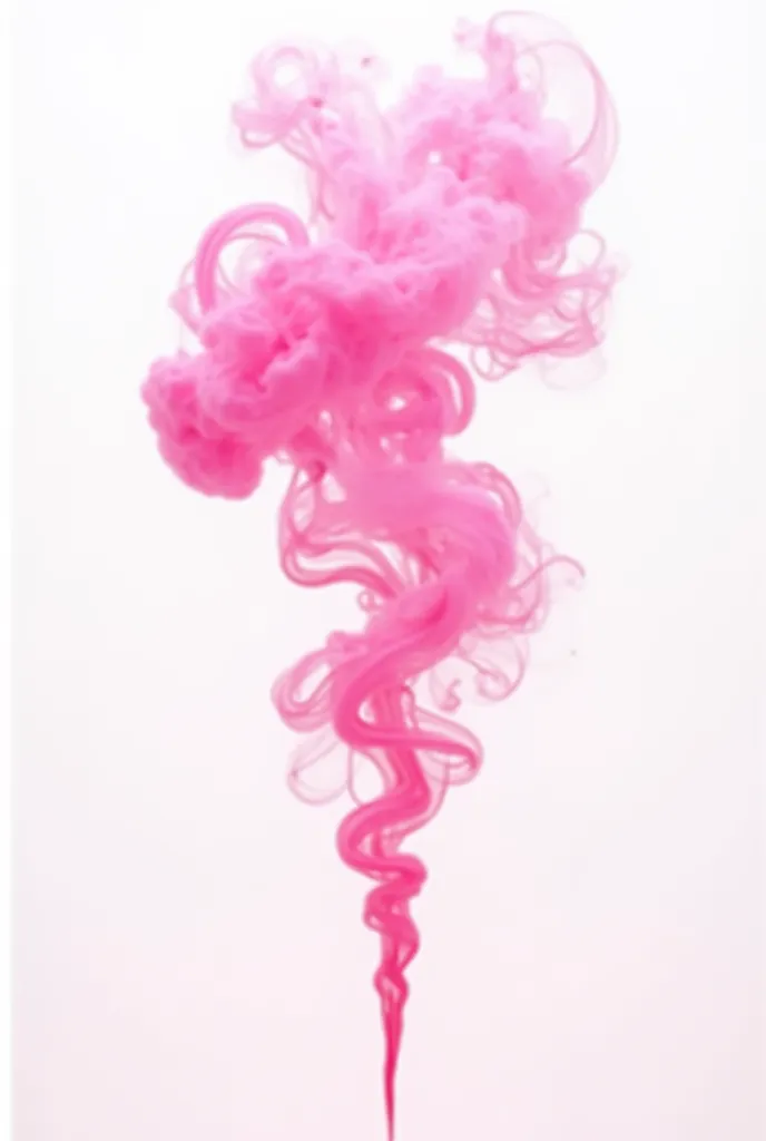 splash of pink smoke isolated on white background