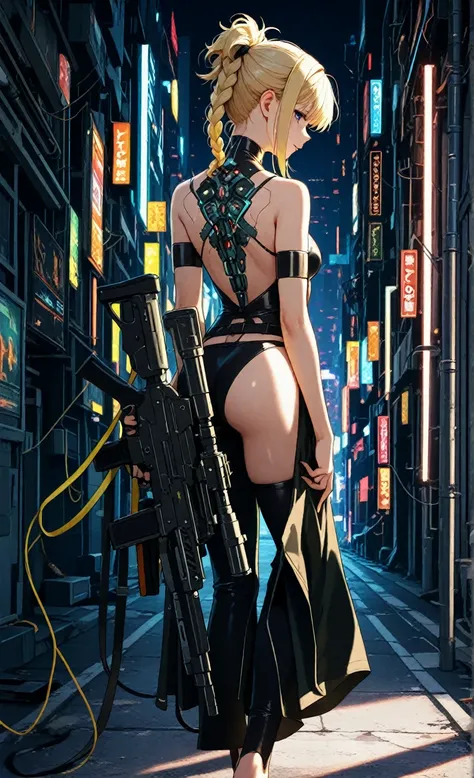 cyberpunk、back view