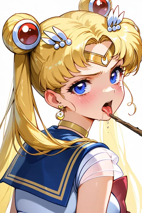 Super Sailor Moon,1 female,solo,

Double bang,blonde hair,twintail,circlet,
blonde,very long hair,
Divide the bangs,color inner hair,

Blue eyes,beautiful eyes,big eyes,
slant eyes,long eyelashes,sleeping eyes,

White background,

Look up,zoom out,watch th...