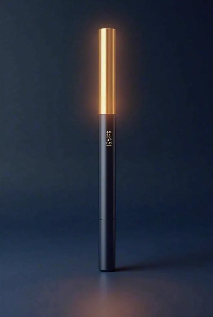 Light stick for a solar circular kpop band in gold and dark blue 