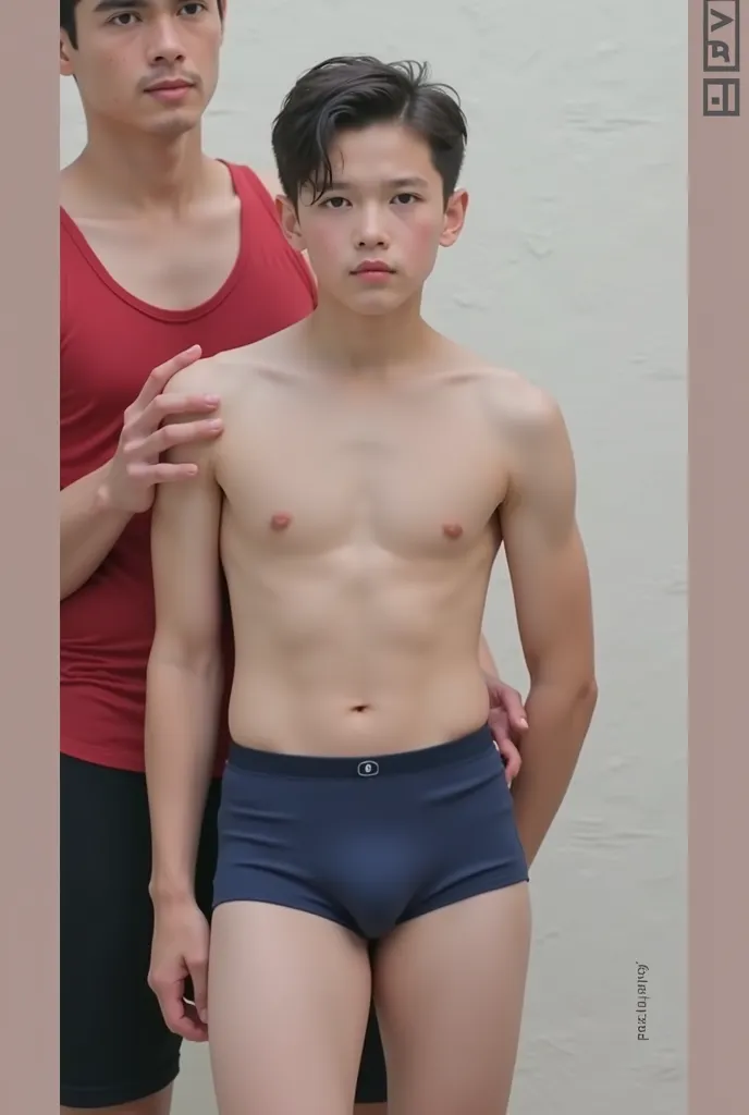 Young boy in tight briefs 