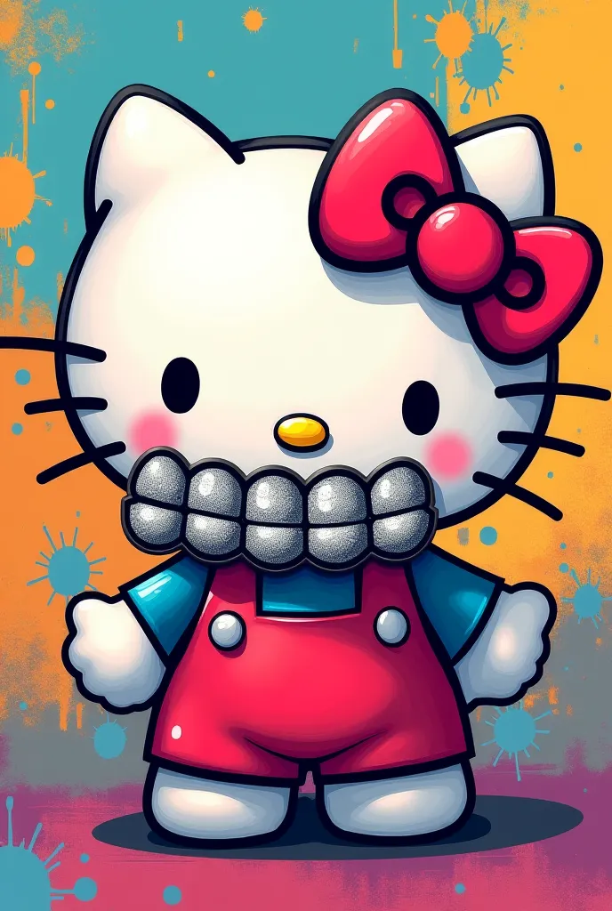 Hello kitty with grillz