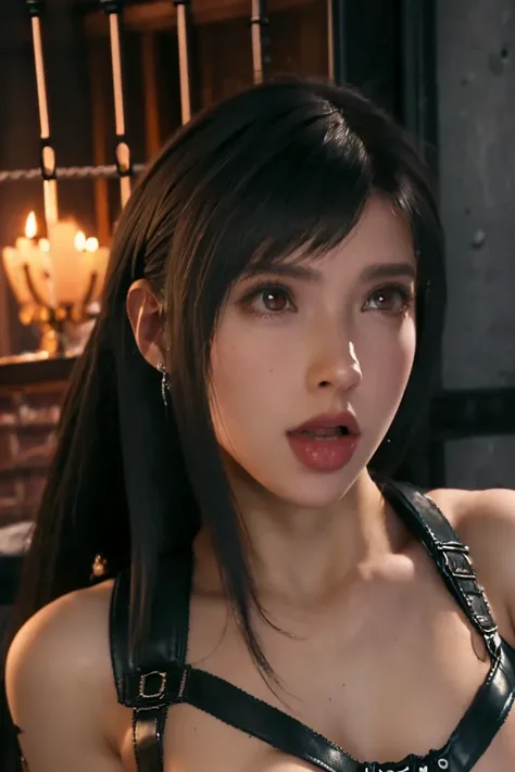 nsfw,((( masterpiece))), ((( top quality))), (( very well detailed)), ((  very delicate and beautiful )), 8k,   nothing ,   very delicate and beautiful ,   nothing 
, (( Tifa Lockhart)), 20 years old,  sexy,  plump breasts, Big Breasts:1.2, ,  bust 
, full...