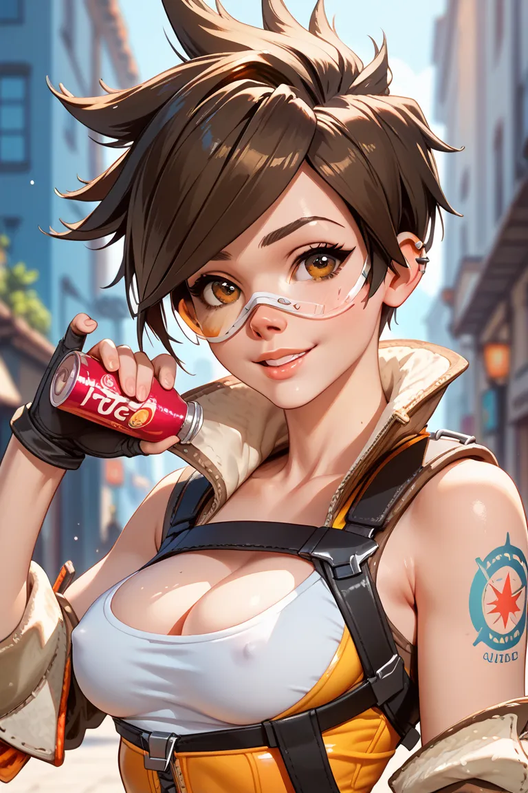 Tracer's horny face