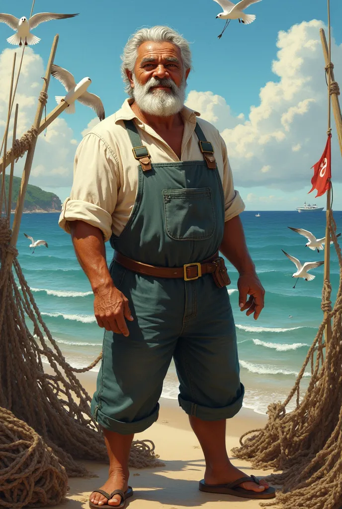 I need an image to place on a cake that says GUARITO THE FISHERMAN