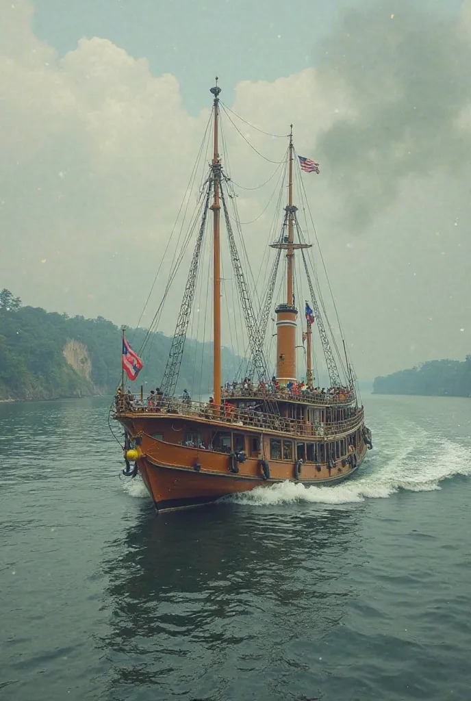 Scene 1: The Sailing of the Tabo Steamer
   * visual: A wide view of the Pasig River, The Tabo Steamer is sailing slowly.
   * audio: Sound of waves, Passengers' conversations.
   * Narrative: Description of the Tabo Steamer and its slow journey. Showing t...