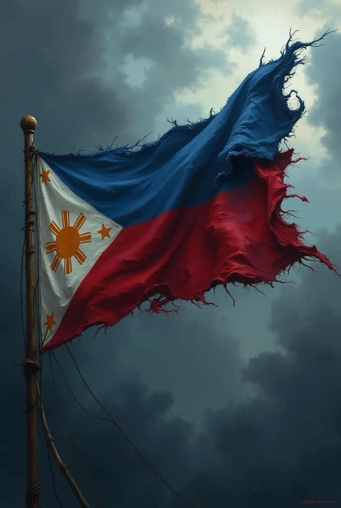 Philippine flag hurting