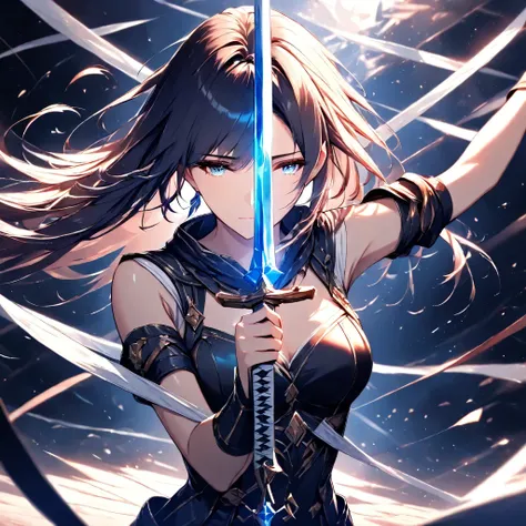 LoRA_SDXL raising a sword posing by ARW, training with [Animagine v4]