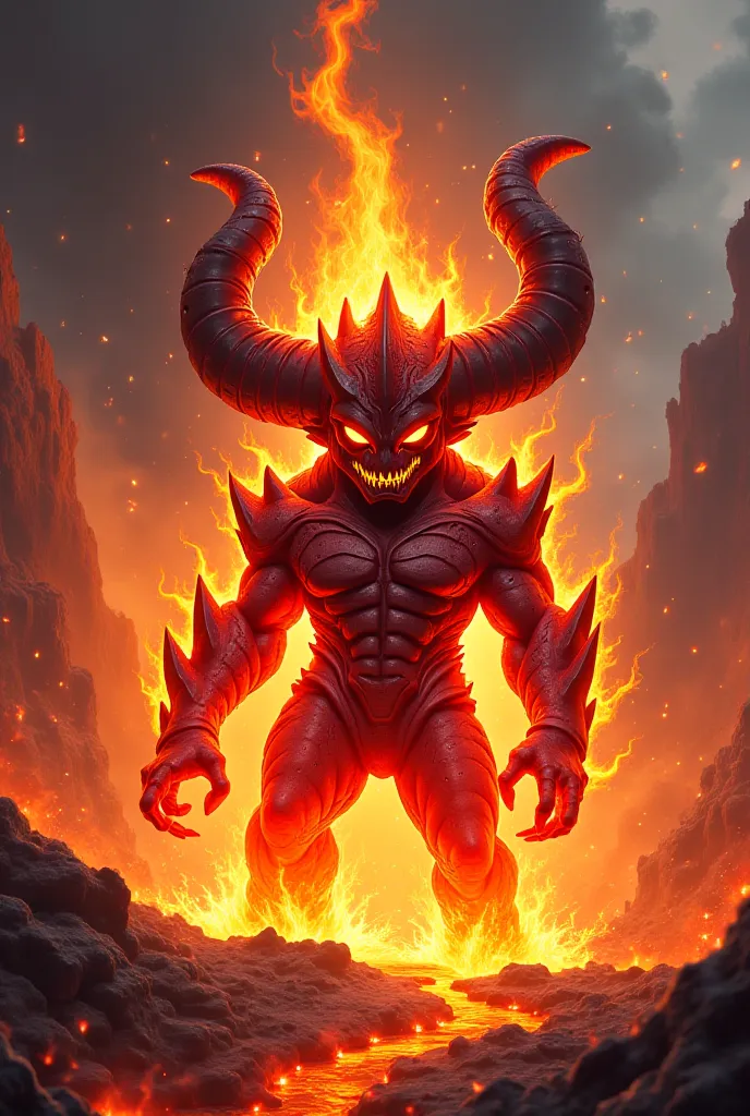 Draw a cute little surtur from Tor Ragnarok