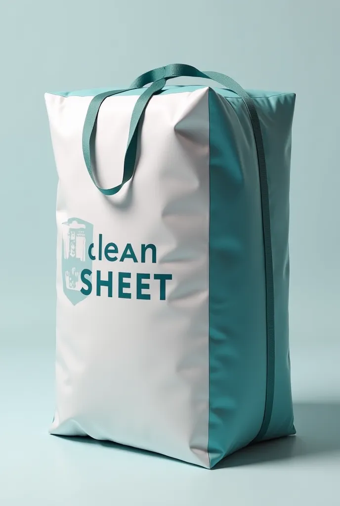 Create a clothing packing for customers of the laundry with the brand name ‘clean sheet’ clearly visible