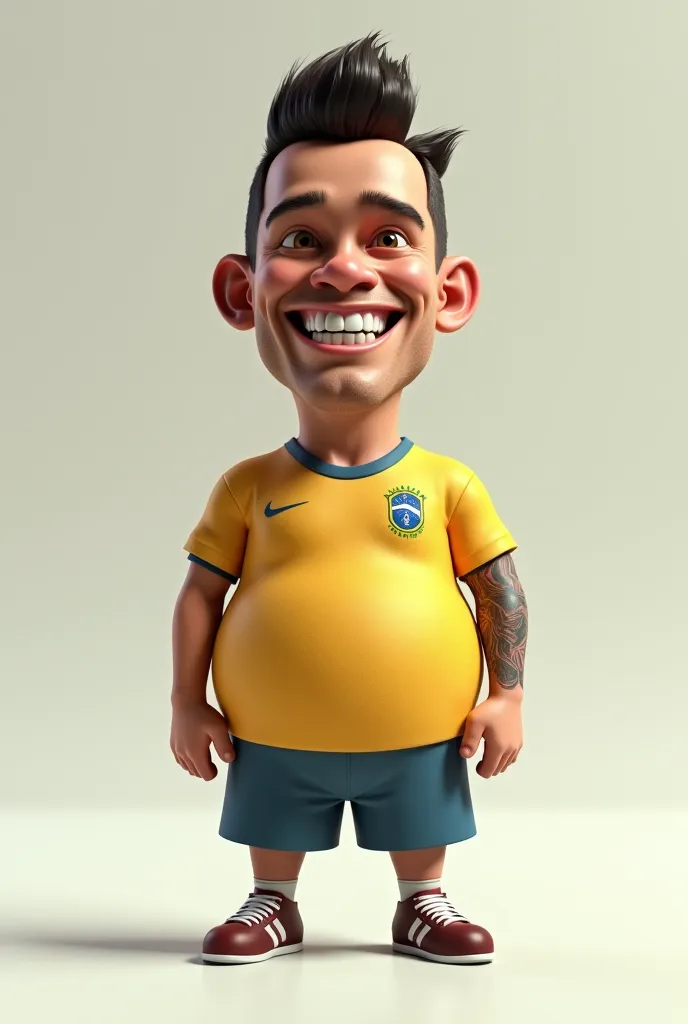 Fat Neymar with a big and small head 