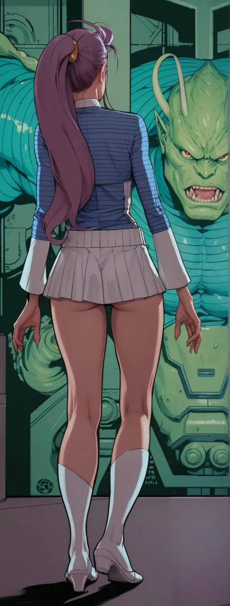 monster girl from invincible, anime, high res, ass, sexy figure