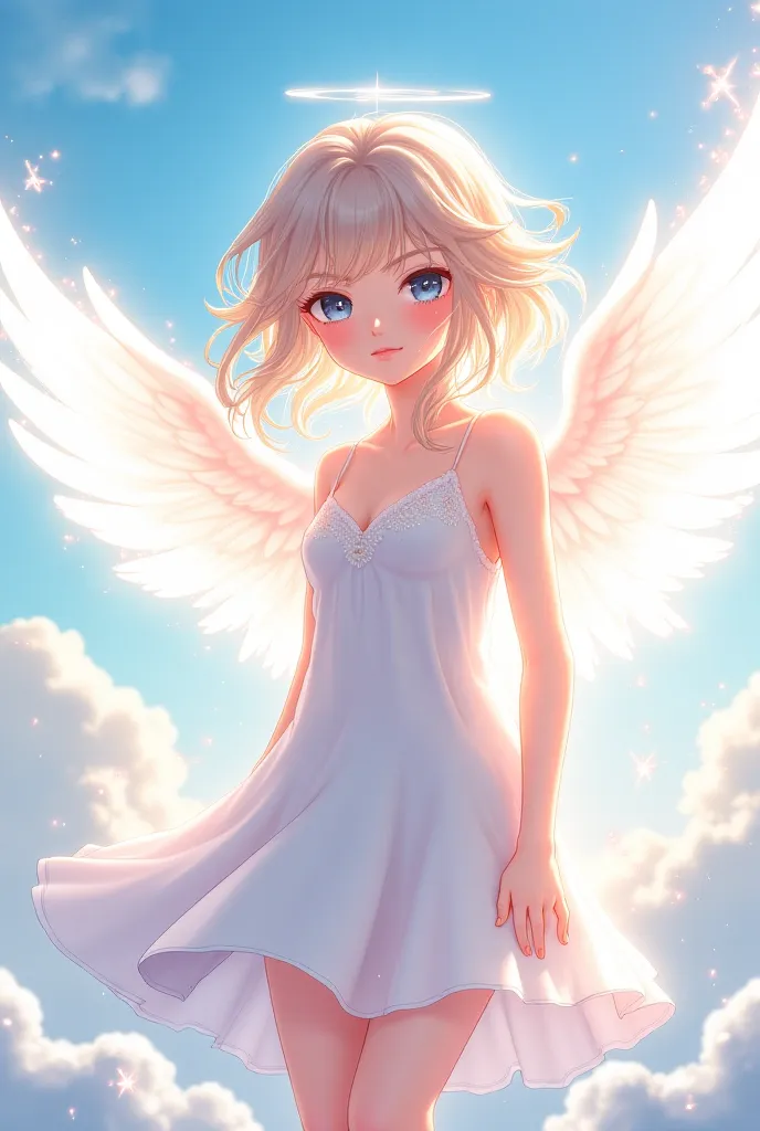 I draw an anime angel 