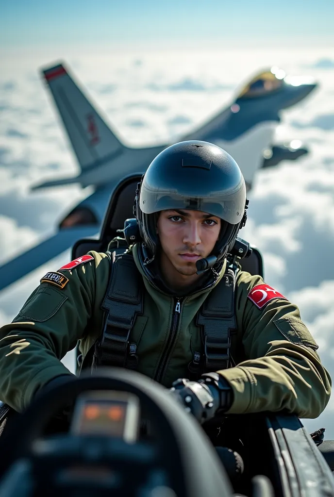 F-16 kullanan Türkiye üniformalı 🇹🇷 savaş pilotu 