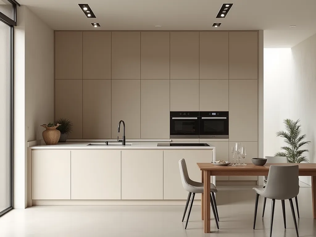 CREATE A PLANNED KITCHEN IN A VERY MINIMALIST HOUSE 