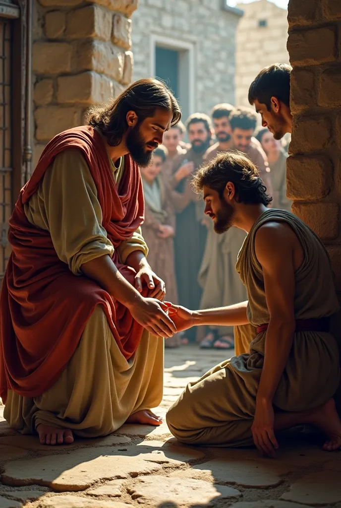 Jesus healing a crippled biblical passage 