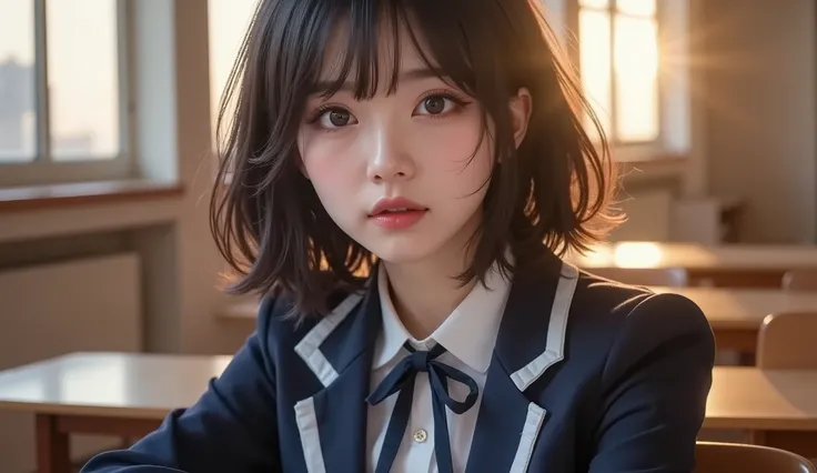 8k,ultra high definition , top quality, masterpiece,rule of thirds,golden ratio,surreal,pictures, One Woman,( girl:1.3),cute,cute顔, Beautiful Eyes in Every Detail , 細かくdetails,mature women,princess,upper body,smile, black hair,Wavy bob,ID photo, luxurious...