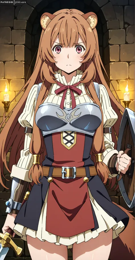 high resolution picture, masterpiece, best quality, amaging quality,1 Girl, Raphtalia -The rising of the shield hero、cowboy shot、