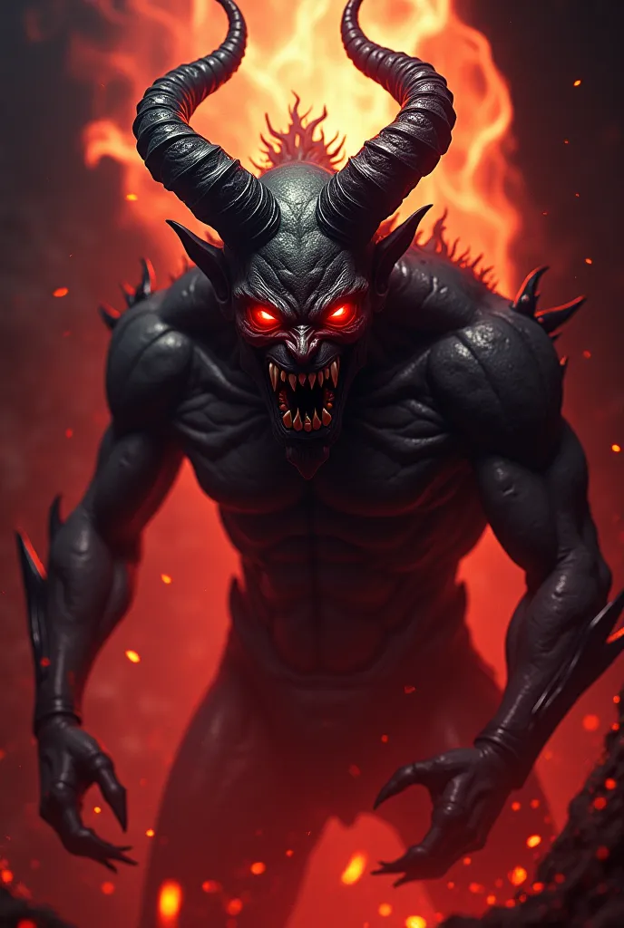 Make me A gamer logo that says DEMONS with a devil that looks real for A video game profile,Give me 6 options to choose from